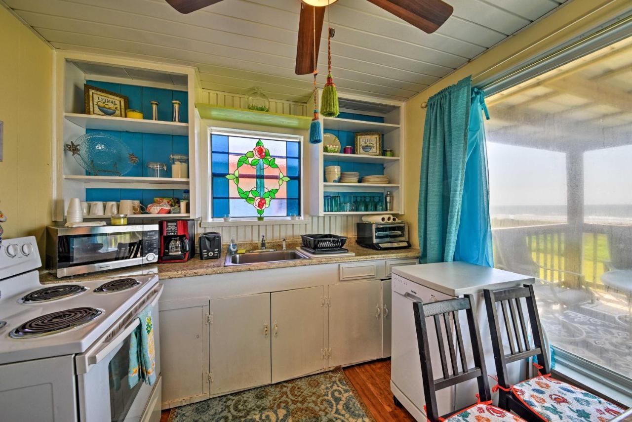 Galveston Beach House With Private Deck And Gulf Views المظهر الخارجي الصورة